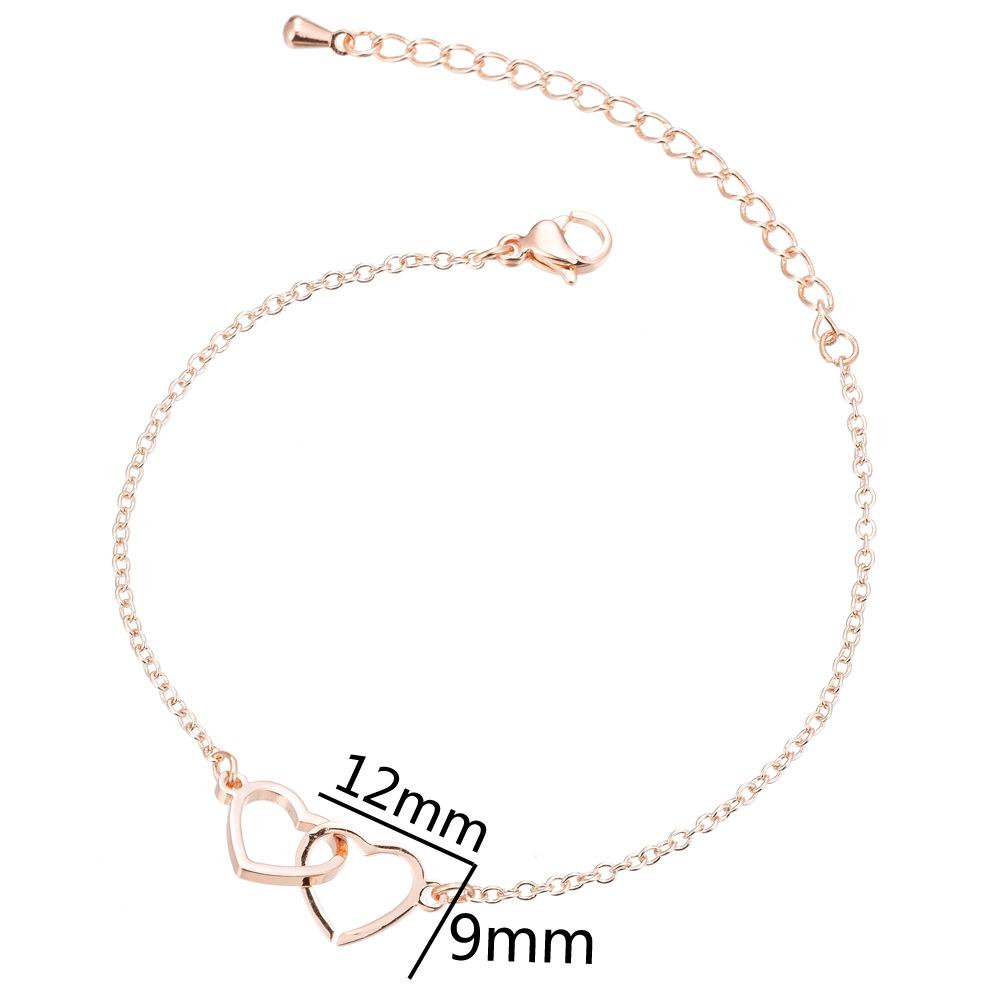 Fashion 3 Colors Stainless Steel Hollow Heart Bracelet for Women Girl Couple Hand Chain Friendship Jewelry Wedding Gift Bangle