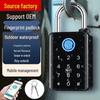 Graffiti Smart Fingerabdruck Bluetooth Vorhängeschloss - Fernbedienung, Passwort/Entsperrung, Wasserdicht für den Außenbereich, Diebstahlschutz.