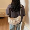 Canvas bag large capacity new student dumpling bag niche casual versatile bag messenger bag female