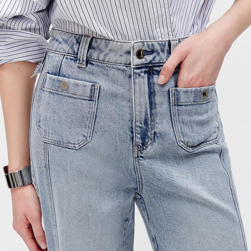 Only Women's High-Waist Straight-Leg Jeans