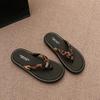 Fashion Shoes Woman's Slippers Rubber Flip Flops Slides Platform Shale Female Beach 2025 Hawaiian Soft Sabot Casual Leisure Rubber Flip
