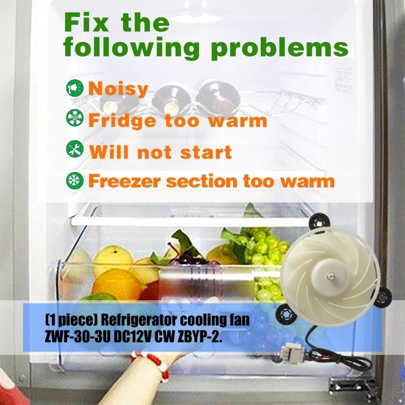 Refrigerator Cooling Fan Motor Plastic Component For ZWF-30-3U DC12V CW ZBYP-2 Refrigerator Evaporator Fan Motor