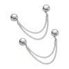 Multi-Function Magnetic Clothing Clip with Chain Metal Buttons Clip Clothes Scarf Trouser Legs Cuff Fixing Magnet Buckles