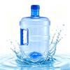 Refillable Storage Bucket Reusable Water Jug with Easy Grip Handle, Clear PET Camping Dispenser Bottle, Portable Container for Home Office And