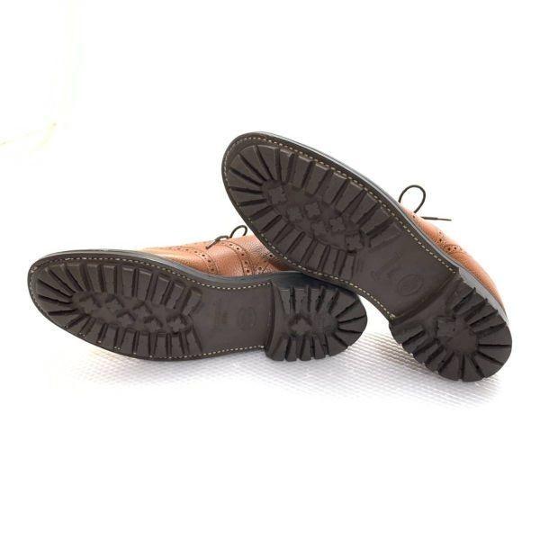 ITSHIDE England Goodyear Welt Full Brogue Wingtip Command Sole Shoes Brown 26.5-27.5(USED)