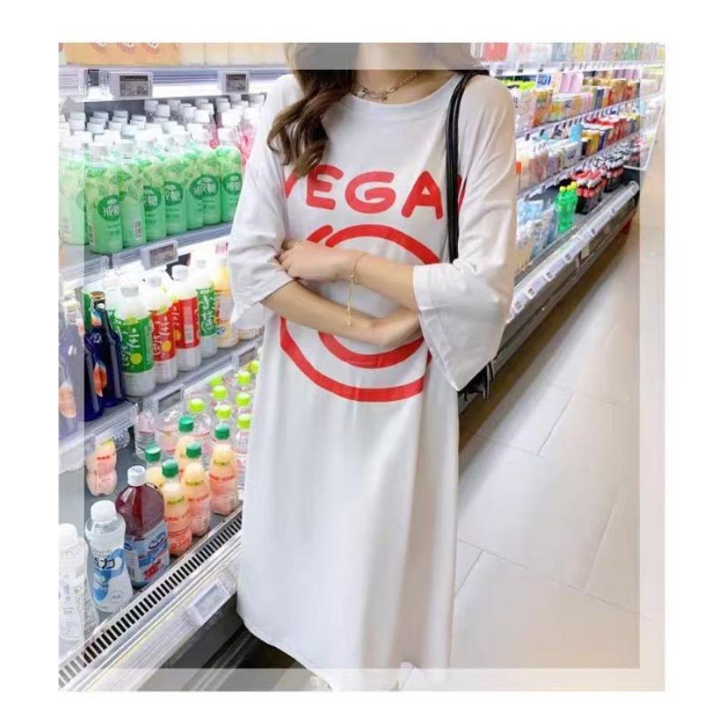 

Свободное платье длиной до колена со средними рукавами и боковыми разрезами для женщин на весну и лето 4XL белый