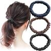 Hair Tie Chouchou Silk 100 Gentle On No Marks Rubber Usable Different Scenes Set 3 (Assortment D)