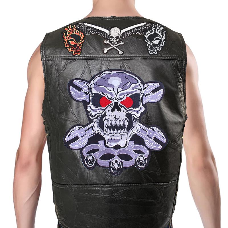 

Trendy Men s And Denim Horse Oversized Embroidered Vest With Sleeveless Personalized Casual Camisole Braiding the thread Braiding the thread 11-1 S чёрный