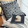 Urban Style Imitation Mink Fur Sofa Throw Pillow Luxury Leopard Print Jacquard Pillows for Bed Soft Fluffy Decor Back Cushion