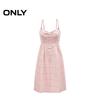 Only Women's Plaid Denim Strappy Mini Dress