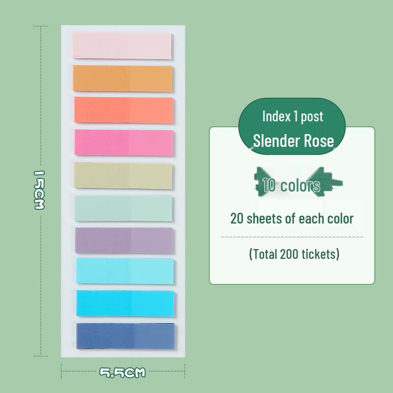 Translucent Morandi Color Sticky Notes