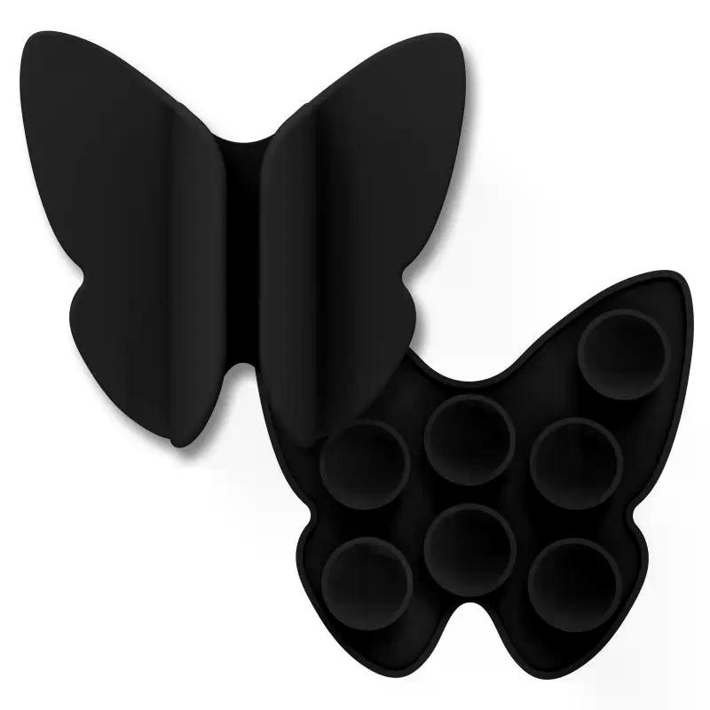 Suction Cup Silicone Phone Lipstick Holder Anti Loss Butterfly Shape Lip Gloss Phone Case Multifunctional Lipstick Phone Holder