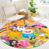 Adventure Time Round Area Rug,Carpet Rug for Living Room Bedroom Sofa Playroom Decor,Non-slip Floor Mat