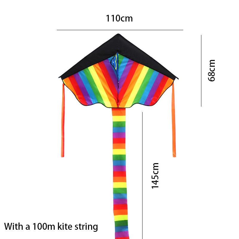 Modern Minimalist Style Colorful Triangular Kite For Children And Adults