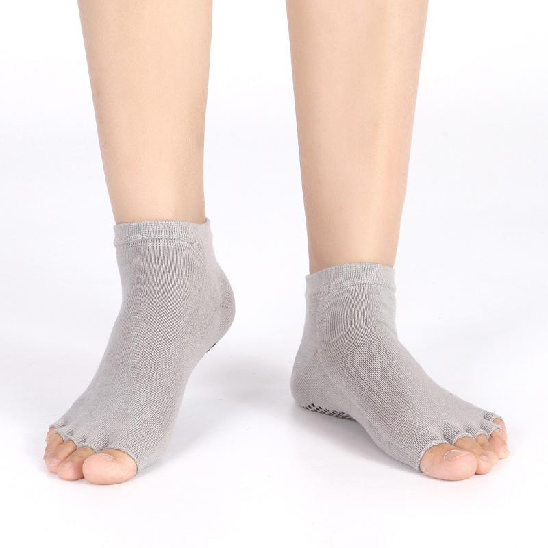 

Direct Supply Coco Pure Cotton Non-Slip Yoga Socks Women S Five-Finger Socks Sweat-Absorbing Breathable Belt Heel Toe Trampoline One Size