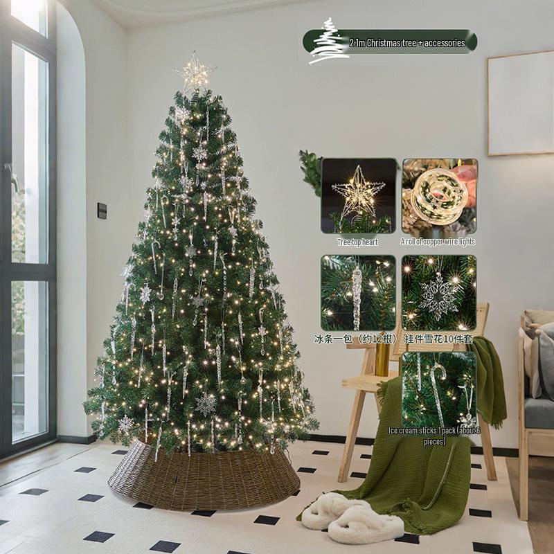 2025 Large High-End Christmas Tree DIY Living Room Decorations