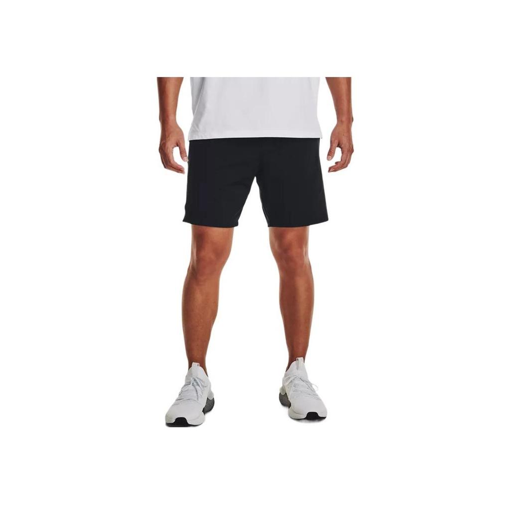Under Armour Solid Color Drawstring Training Shorts Men Bottoms Black 1373738-001
