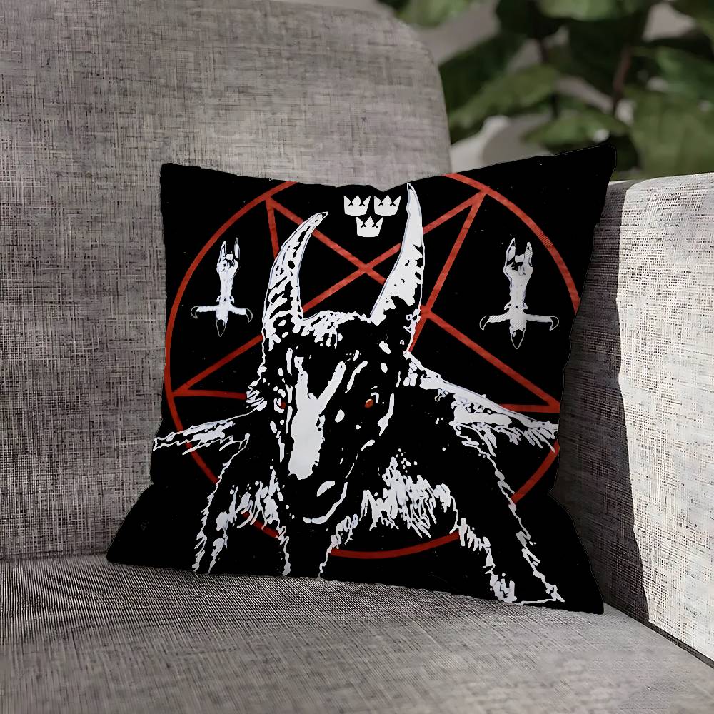 B-BathoryS Band Quorthon Throw Pillow Case For 45x45cm 40x40cm 55x55cm 50x50cm 30x30cm Square Car Pillowcase Shell