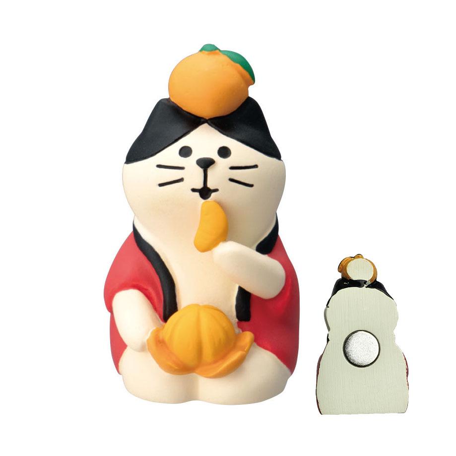 Japanese Cat Magnet: Cute Resin Sticker & Message Clip Toy for Refrigerator Decor