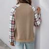 YYFS Women's Fashion Casual Fall Winter Plaid Print Long Sleeve O Neck Hoodies&sweatshirts