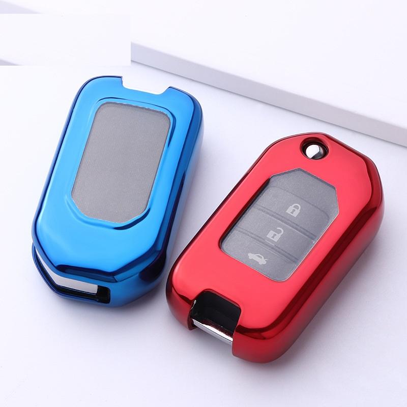 Tpu Full Protect Key Shell Cover Key Case For Honda Civic Cr-V Hr-V Accord Jade Crider Odyssey - Remote Protector