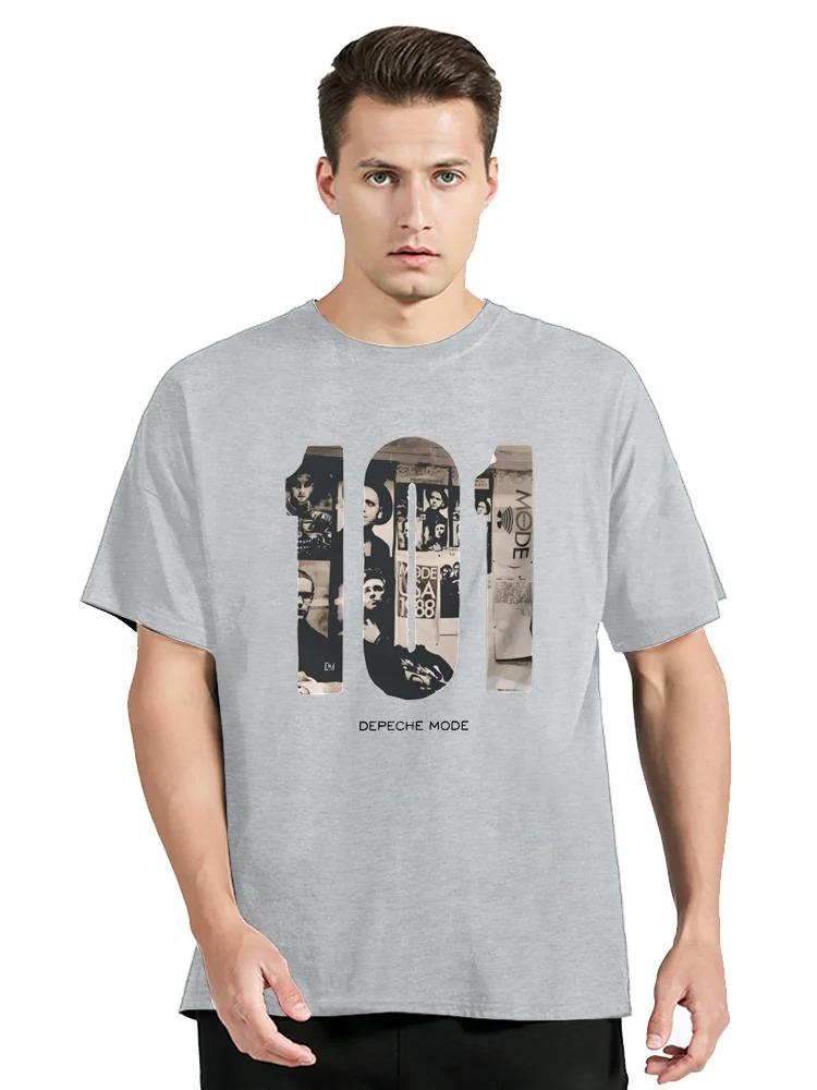 

LE Depeche Cool Mode 101 Graphic Fitness T-shirt Cotton Tops Tees Men s Clothing Oversized Unisex Tshirt Streetwear Tshirt Soft 4XL