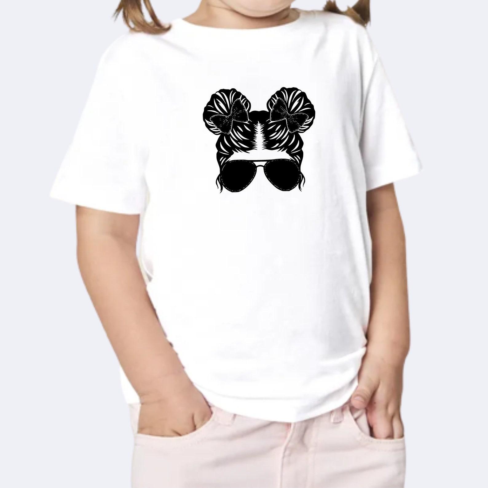 Kids life T-Shirt, Messy bun, Girl s shirt, Family tshirt, Funny shirt, Children Shirt, Custom shirt 150