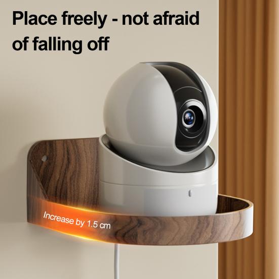 Security Camera Wall Mount Adhesive Baby Monitor Wall Floating Shelf Bedroom Kitchen Living Room Indoor Camera Router Storage Bracket Stand