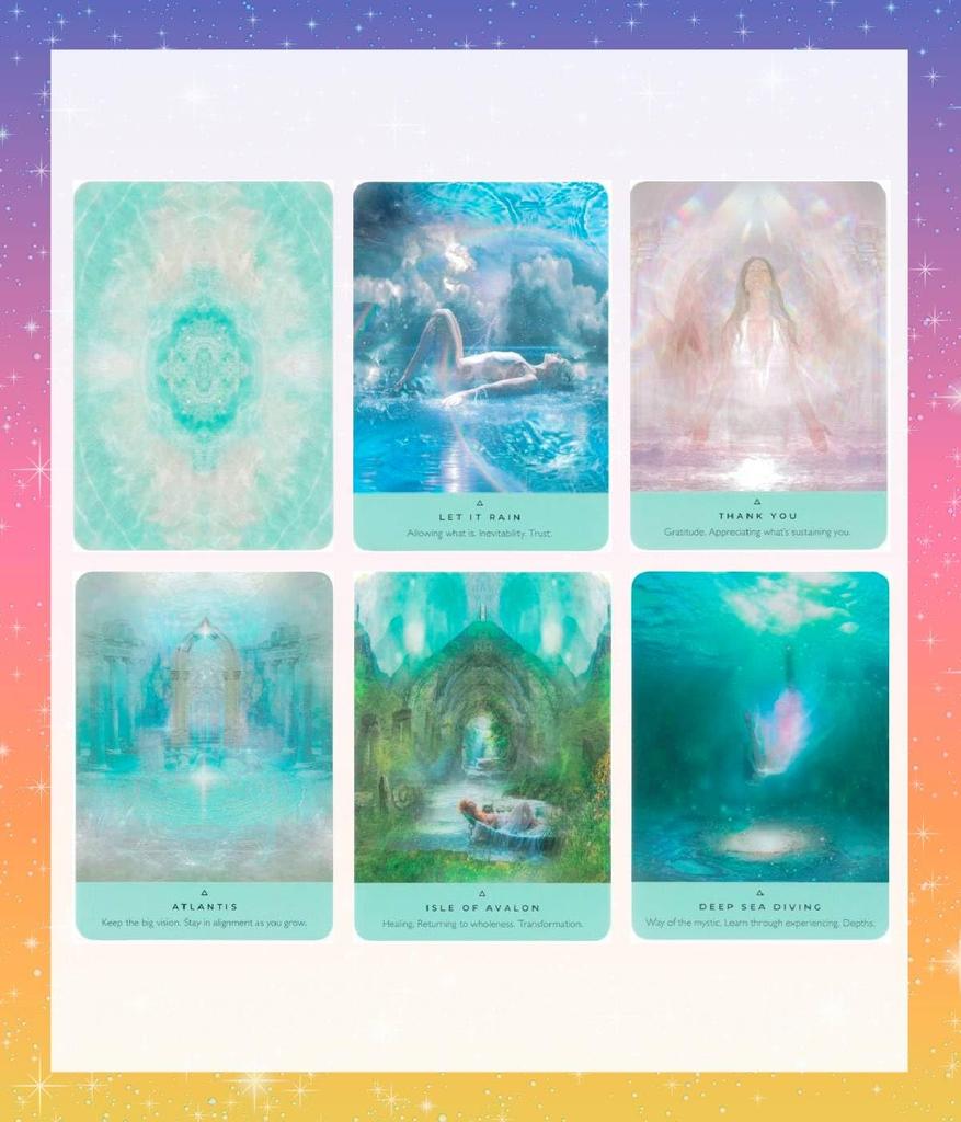 Healing Waters Oracle Tarot Fortune Japanese Instruction Manual Included Cards, Cards, Telling, [Authentic]