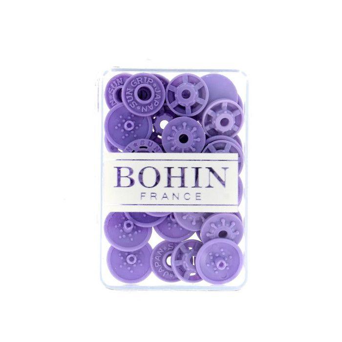 Bouton pression magique - BOHIN - 13mm - Couleur: Lavande - Plastique - Expédié de France