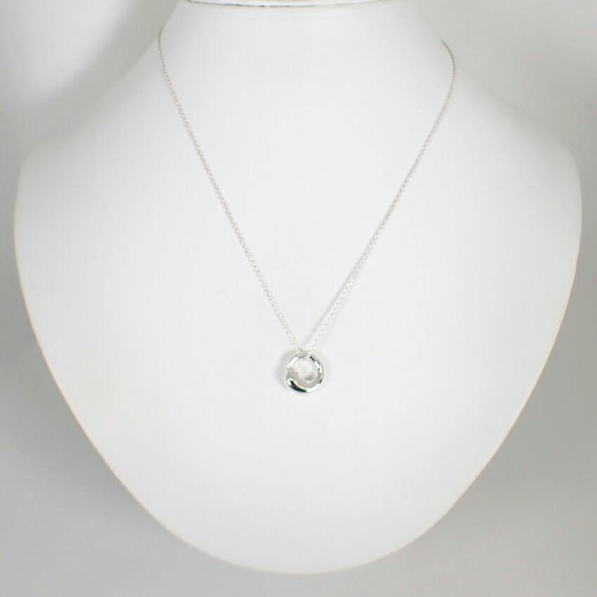 [Used] TIFFANY/Tiffany 925 Eternal Circle Pendant/Necklace/j37-3