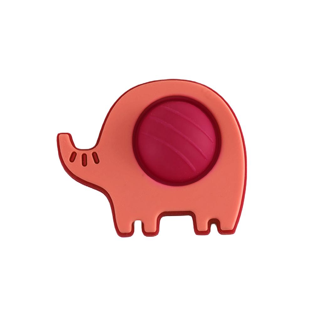 Color Kids 1PCS Baby Silicone Teether Toy 0-12 Months BPA Free Chewing Relief Sensory Toy For Newborn Infant Toddler Safe