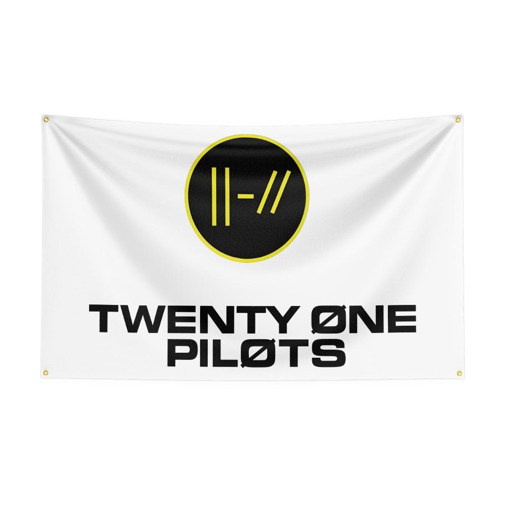 3x5 Ft Heavy Rock Band T-Twenty-One-Pilotss Flag Polyester Digital Printing Banner for Bedroom Wall Art Out Door Tapestry Decora
