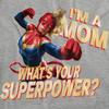 Captain Marvel Womens/Ladies Mom Superpower Heather Mothers Day T-Shirt