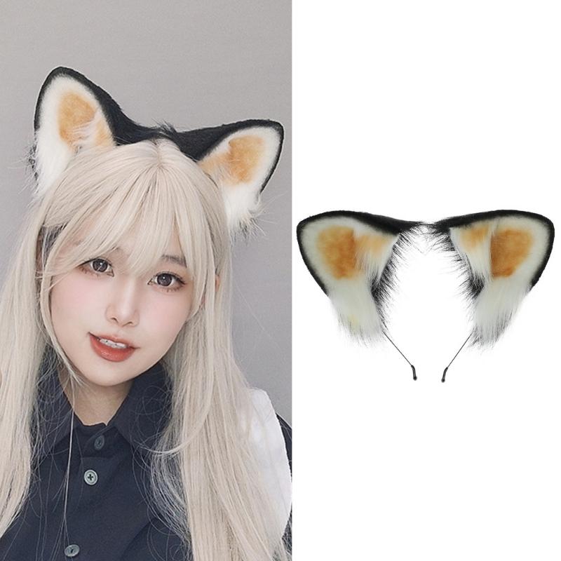 Tonåringar Plysch Mindre Panda Öra Pannband Karnevaler Cosplay Anime Karaktär Hårband