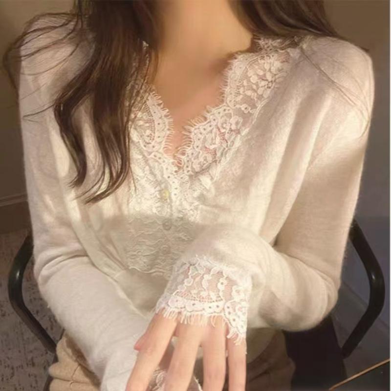 

Новый дизайн ранней осени, топ Niche Hot Girl, белая кружевная нижняя рубашка, женская нижняя одежда one size fits all