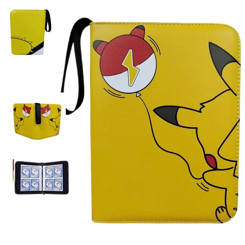 52 Style 400pcs Card Album 2x2 Loose-leaf Large Capacity Leather Anime Zipper Card Collection Photo Album