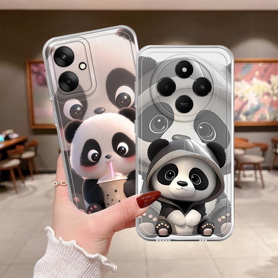 Case for Xiaomi Poco X3 NFC X3 Pro Soft Phone Cover Cute Panda