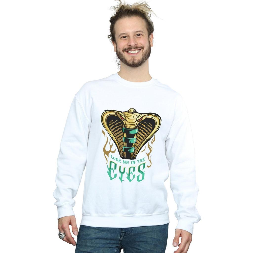 Disney Mens Aladdin Movie Jafar Snake Eyes Sweatshirt