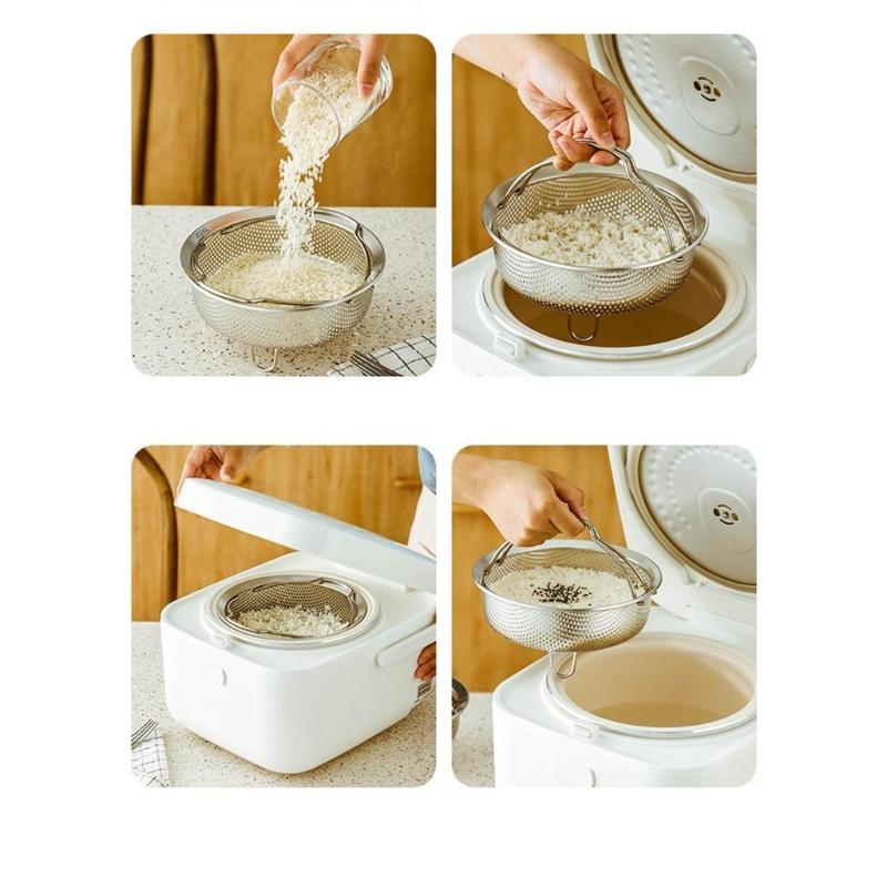 Stapelbarer 304 Rostfreier Stahl Lebensmittel-Dämpfer Ungiftige Materialien Platzsparender Entwurf Dämpfwerkzeug Für Hobbyköche