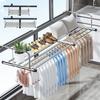 ANDWINT Vero Folding Stainless Steel Clothes Dryer for Balconies, Washable, Extendable, 78-140cm, Waterproof and Rustproof, Heavy-Duty Design, Compact