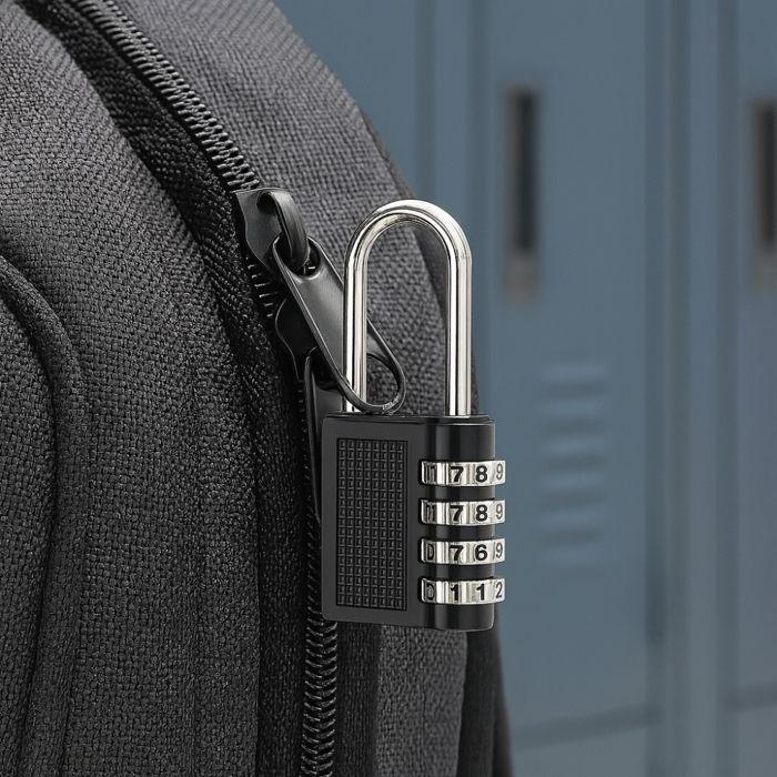 4-Digit Combination Padlock - BOXBRICO - Secure - Compact - Durable - Versatile