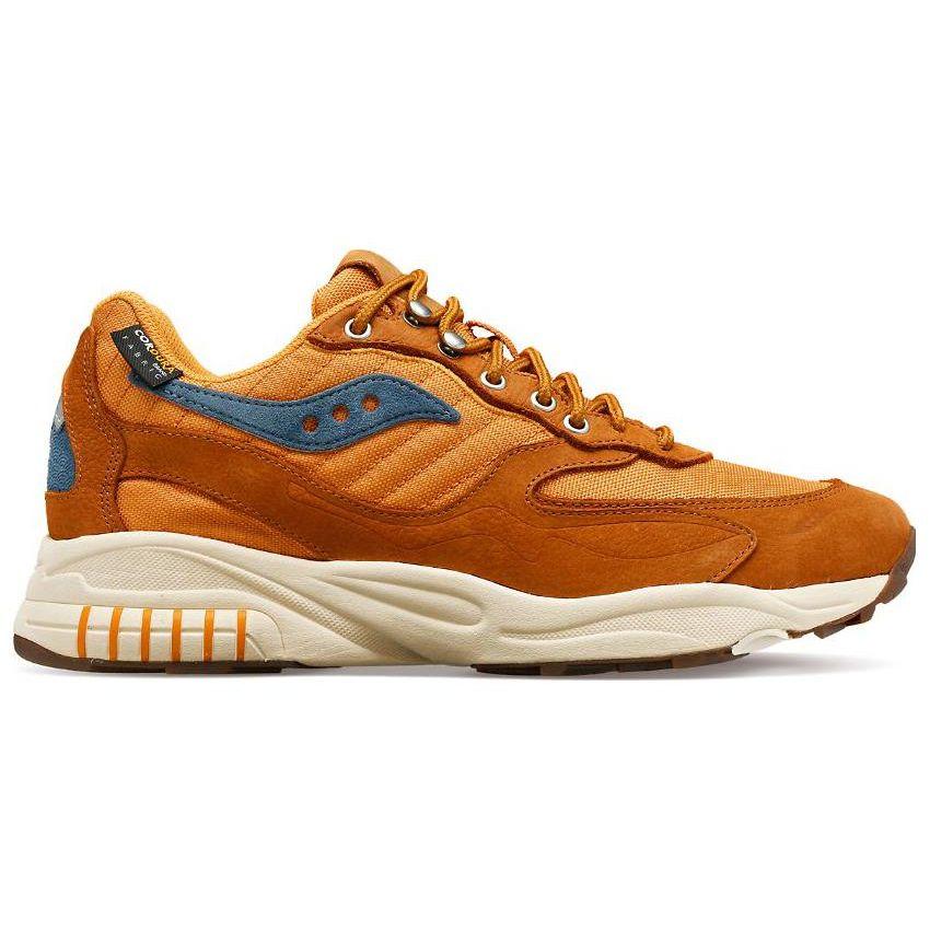 SAUCONY 3D Grid Hurricane Endless Knot Men Sneakers Brown Rust S70742-1