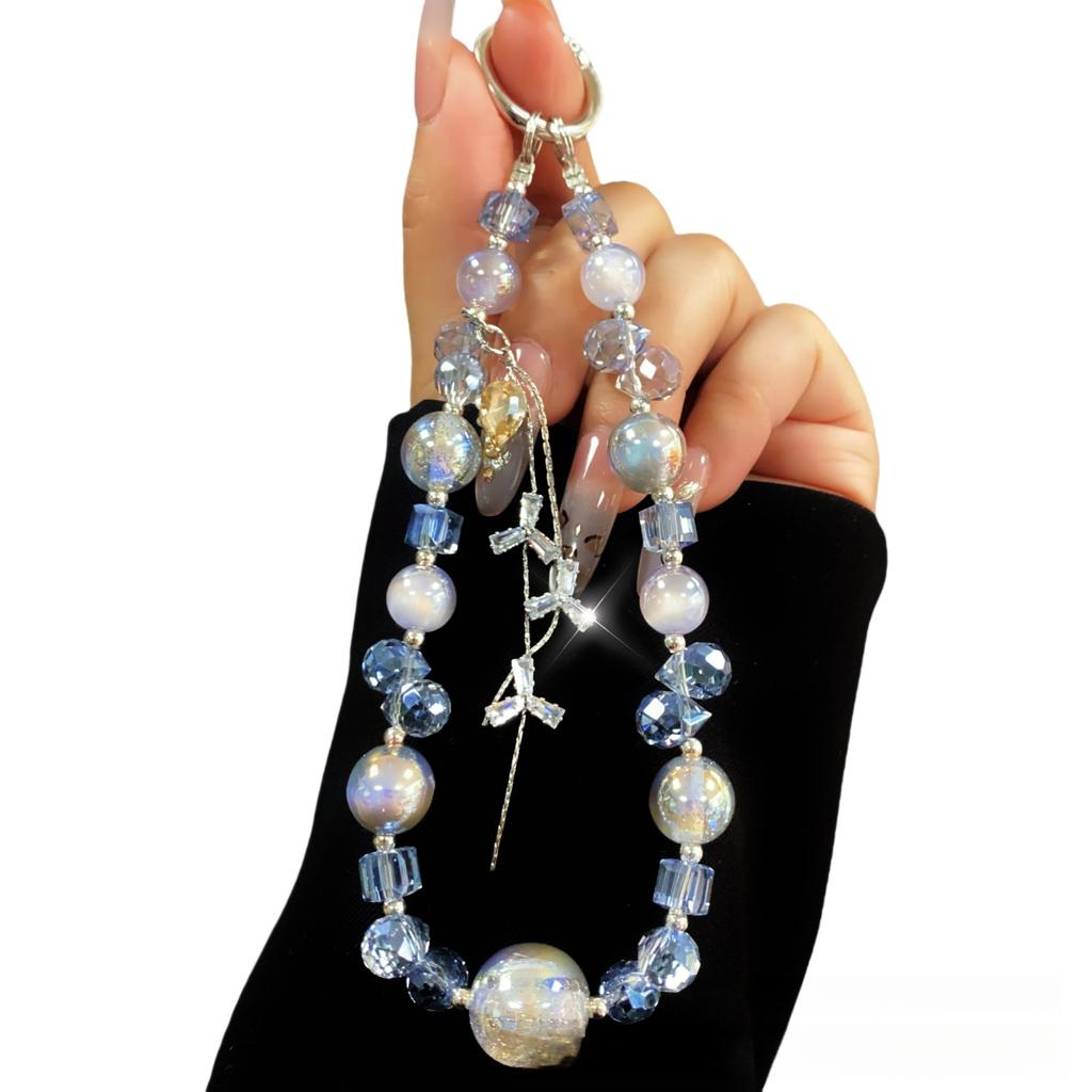 High-end Phone Lanyard Wrist Crystal Tassel Chain New Phone Strap Car Keychain Pendant Accessories