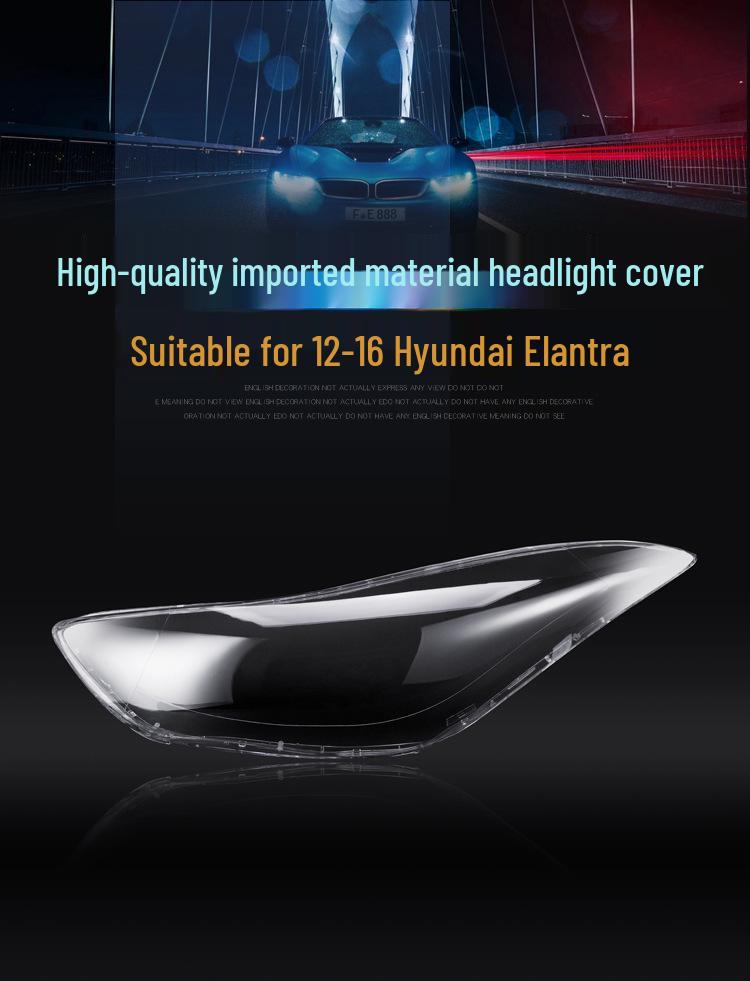 Hyundai Elantra Headlight Cover Lens (2012-2016) Front/Rear Lower Shell