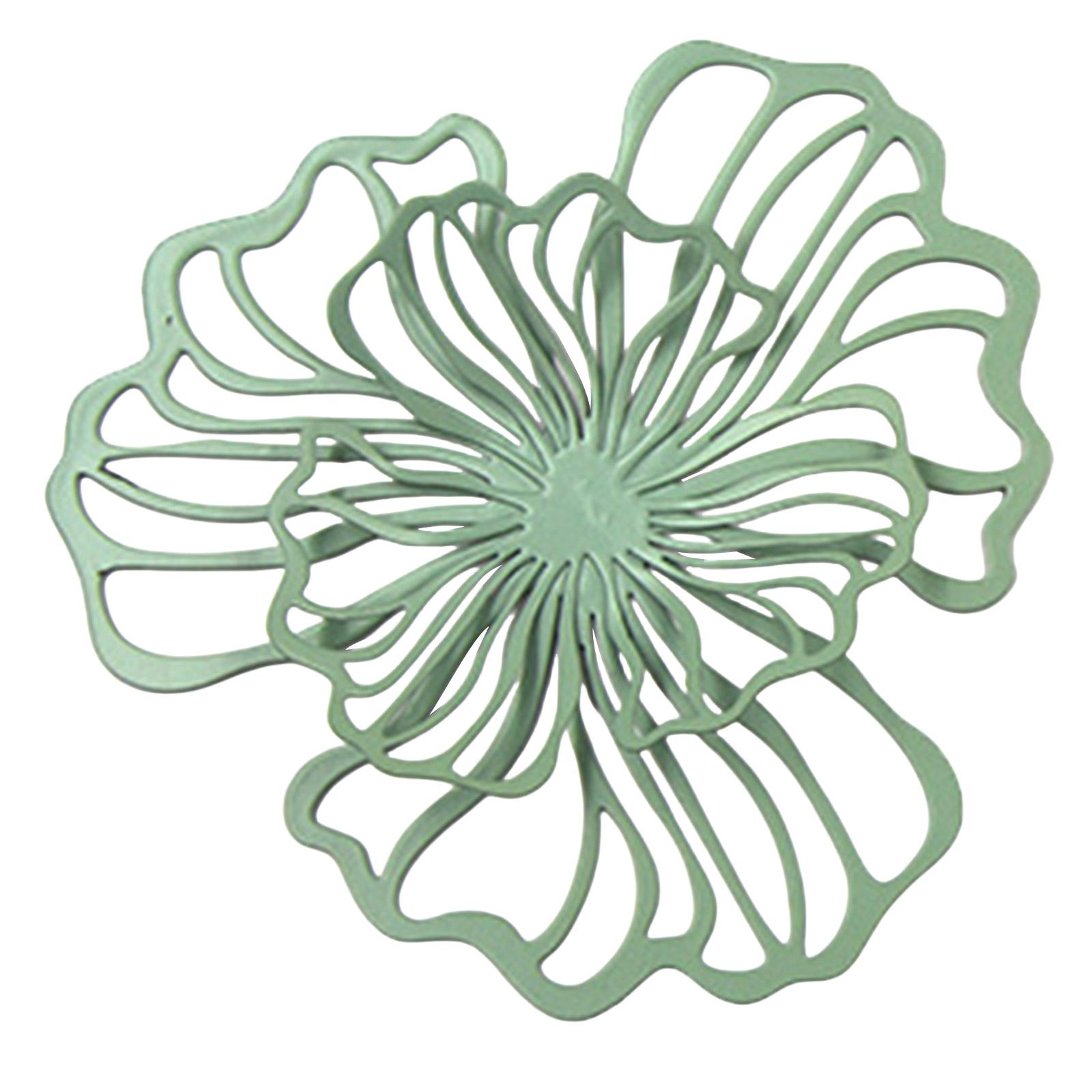 

Элегантный металлический цветочный настенный декор с двухслойной цветочной вывеской для современной домашней эстетики для любителя искусства, домохозяйки F