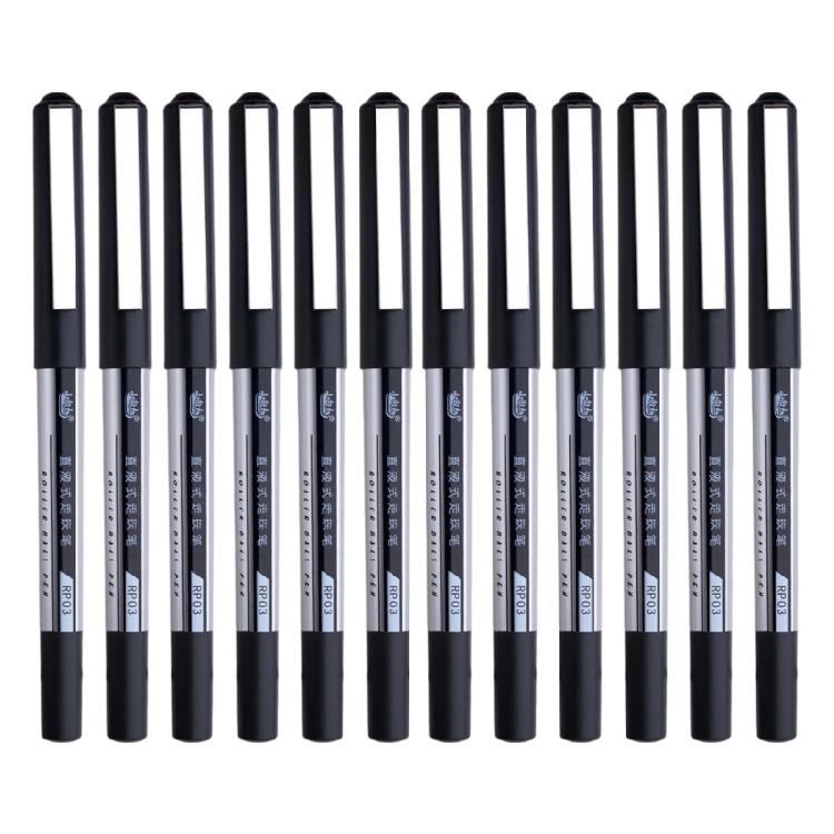 

12 Pcs Large Capacity Gel Ink Pen Neutral Pen Signing Pen Black Ink Gel Pen Set 0.5mm Writing Pen