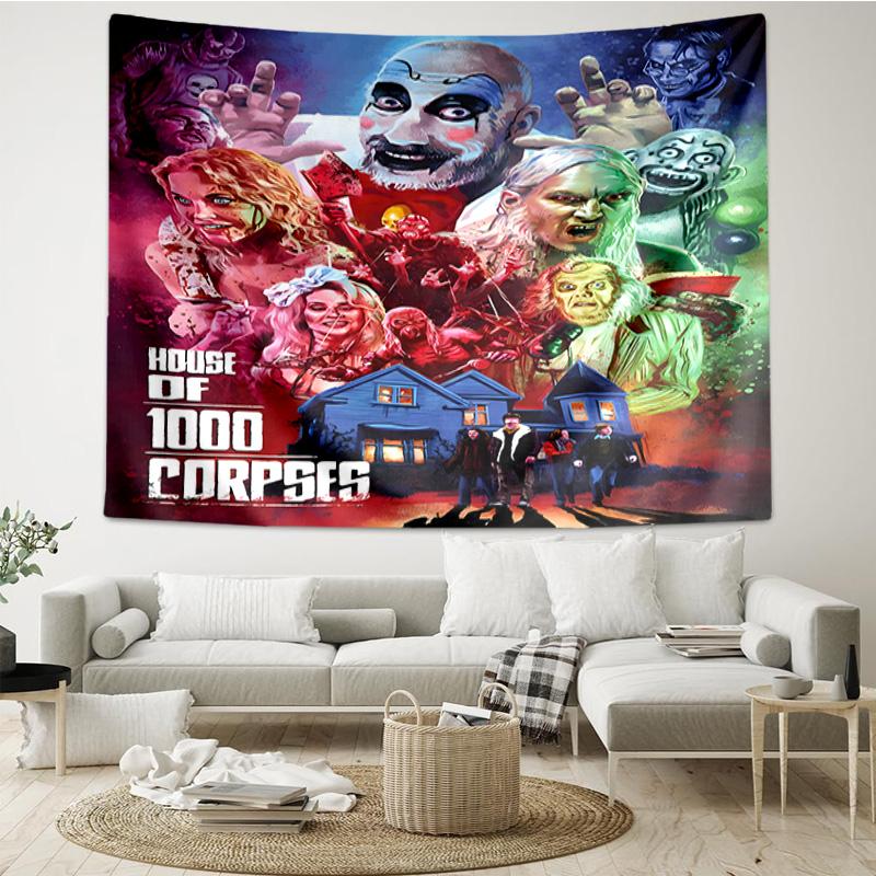 Clown Horror Tapestry Hanging for Bedroom,Livingroom, Playroom,Decor Art Room Wall Tapestry Holiday and Birthday Gifts