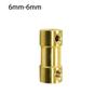 Rc Parts Motor Transmission Connector Motor Shaft Coupling Coupler Reducer Brass Flexible Connector