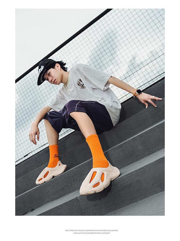 2025 Men's EVA Soft Sole Sandals: Closed Toe, Summer Beach Style, Comfy Fit